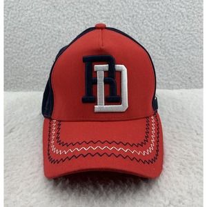KV Sports RD Baseball Hat Mens Snapback OSFM Republica Dominica Flag Red Blue‎